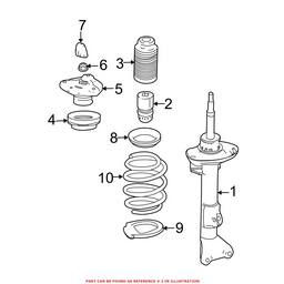 Mercedes Suspension Strut Bumper - Front 2043210006